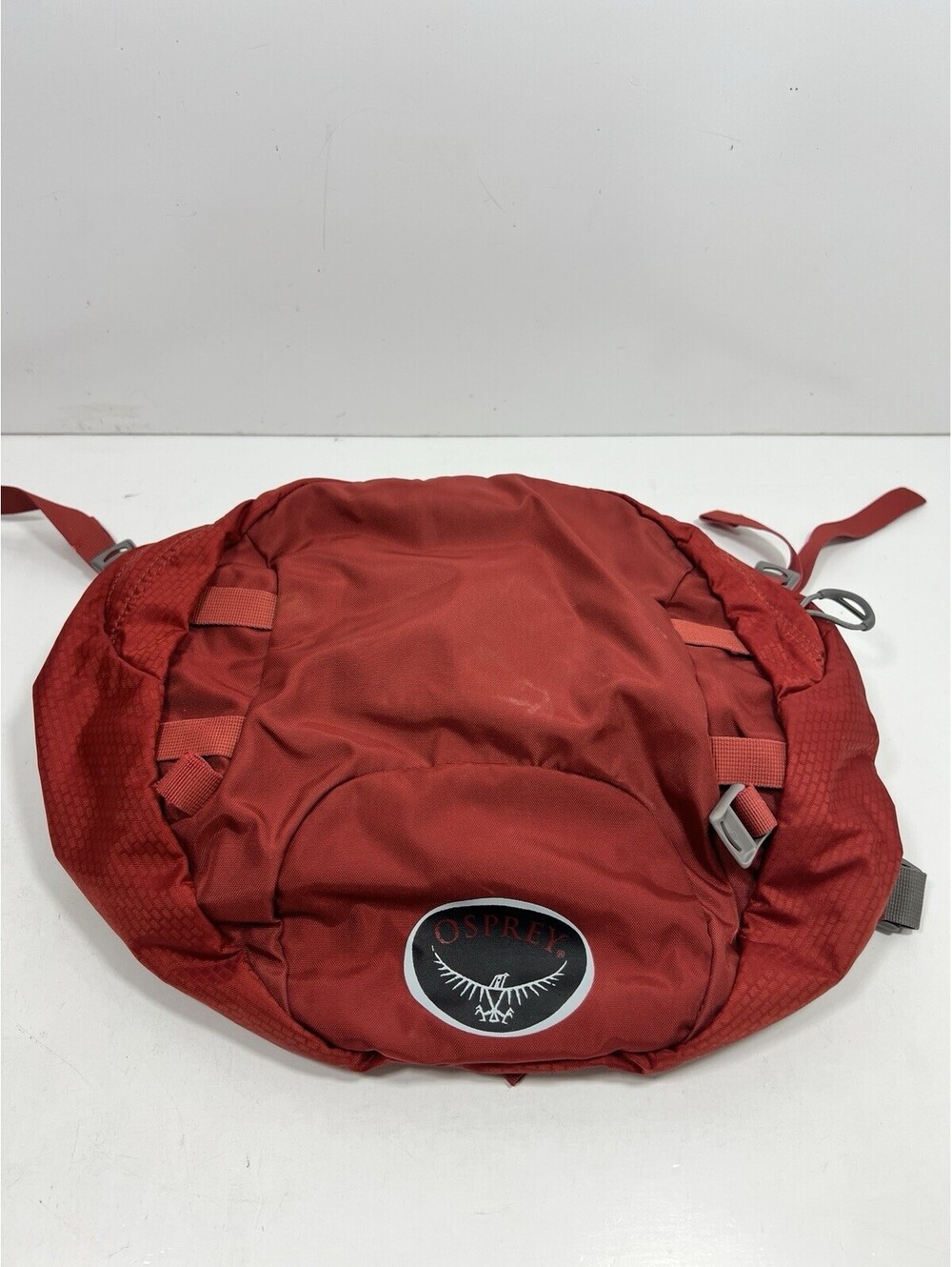 Osprey Red Orange Lightweight Hiking Waist Pack Adjustable Straps See Descriptio